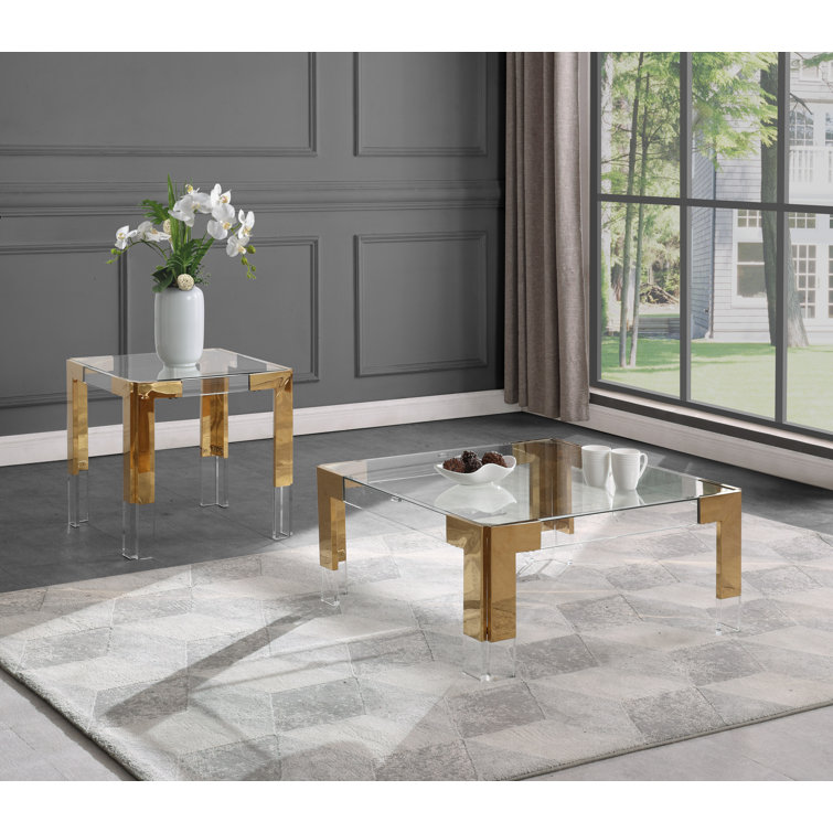 Everly Quinn Stoll 2 Piece Coffee Table Set & Reviews Wayfair